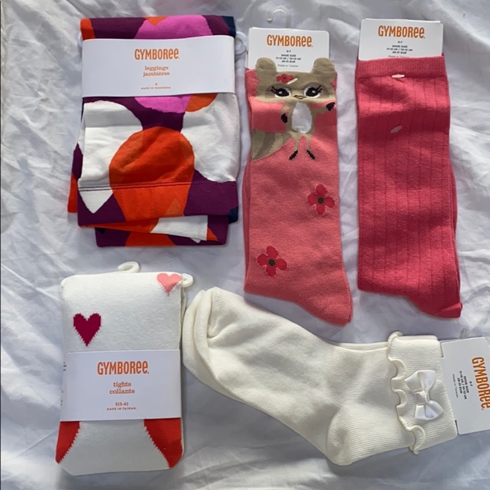 NWT Gymboree Tights Leggings Socks 4-7